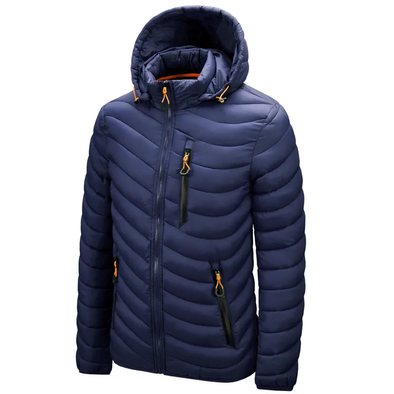CHAIFENKO Brand Winter Warm Waterproof Jacket Men 2025 New Autumn Thick Hooded Parkas Mens Fashion Casual Slim Jacket Coat Men