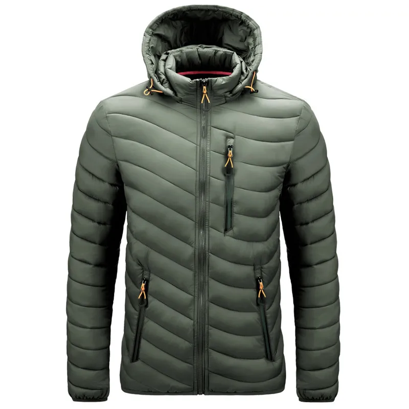 CHAIFENKO Brand Winter Warm Waterproof Jacket Men 2025 New Autumn Thick Hooded Parkas Mens Fashion Casual Slim Jacket Coat Men
