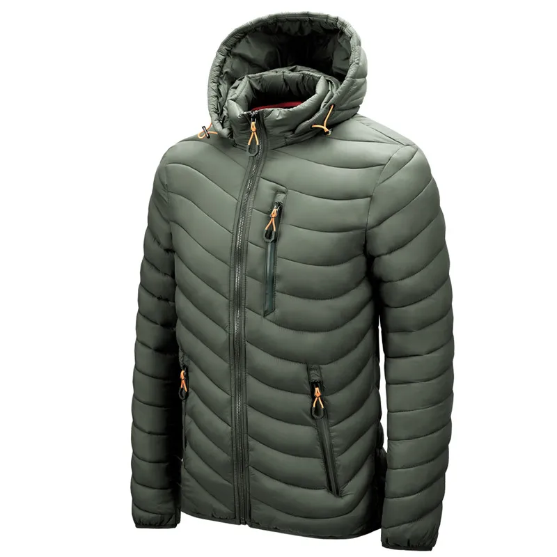 CHAIFENKO Brand Winter Warm Waterproof Jacket Men 2025 New Autumn Thick Hooded Parkas Mens Fashion Casual Slim Jacket Coat Men