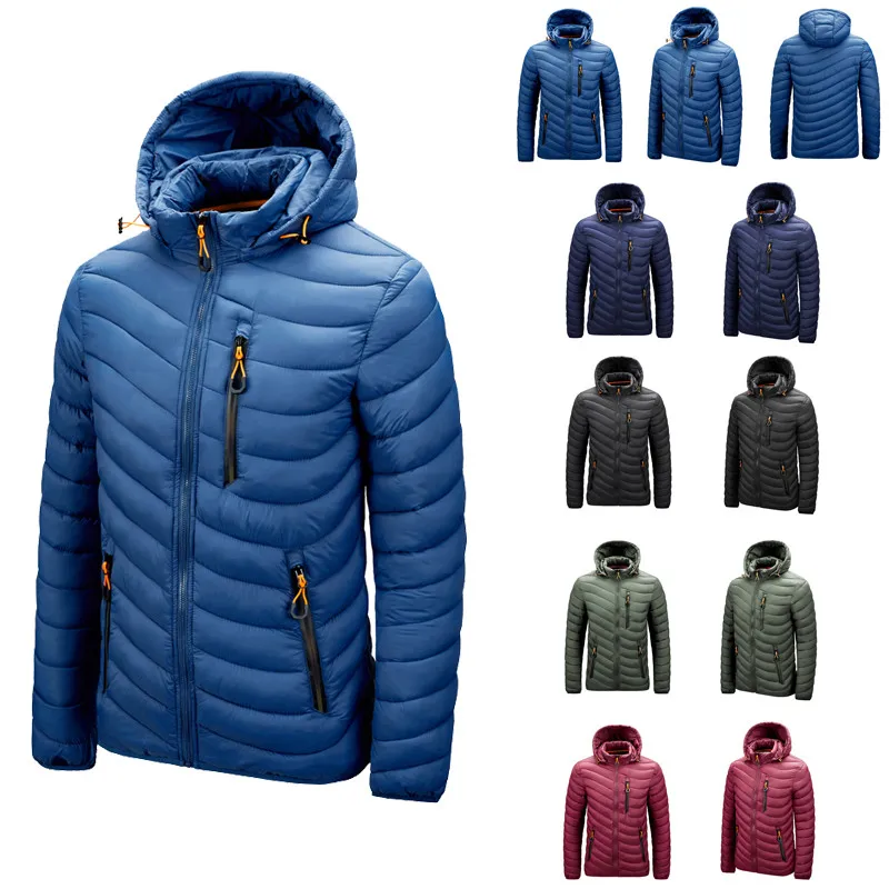 CHAIFENKO Brand Winter Warm Waterproof Jacket Men 2025 New Autumn Thick Hooded Parkas Mens Fashion Casual Slim Jacket Coat Men