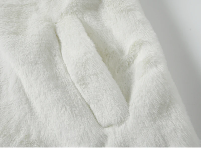 HISTREX Men Rabbit Fur Jacket Parkas,Hip Hop Fluffy Coat,Winter Fleece Overcoat,Harajuku Outerwear Streetwear,Korean Y2k Clothes
