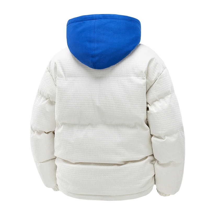 New Fashion Hooded Casual Men Coat Winter Windproof Thicken Solid Parka Outdoors Loose Simplicity Comfort Keep Warm Jacket Men