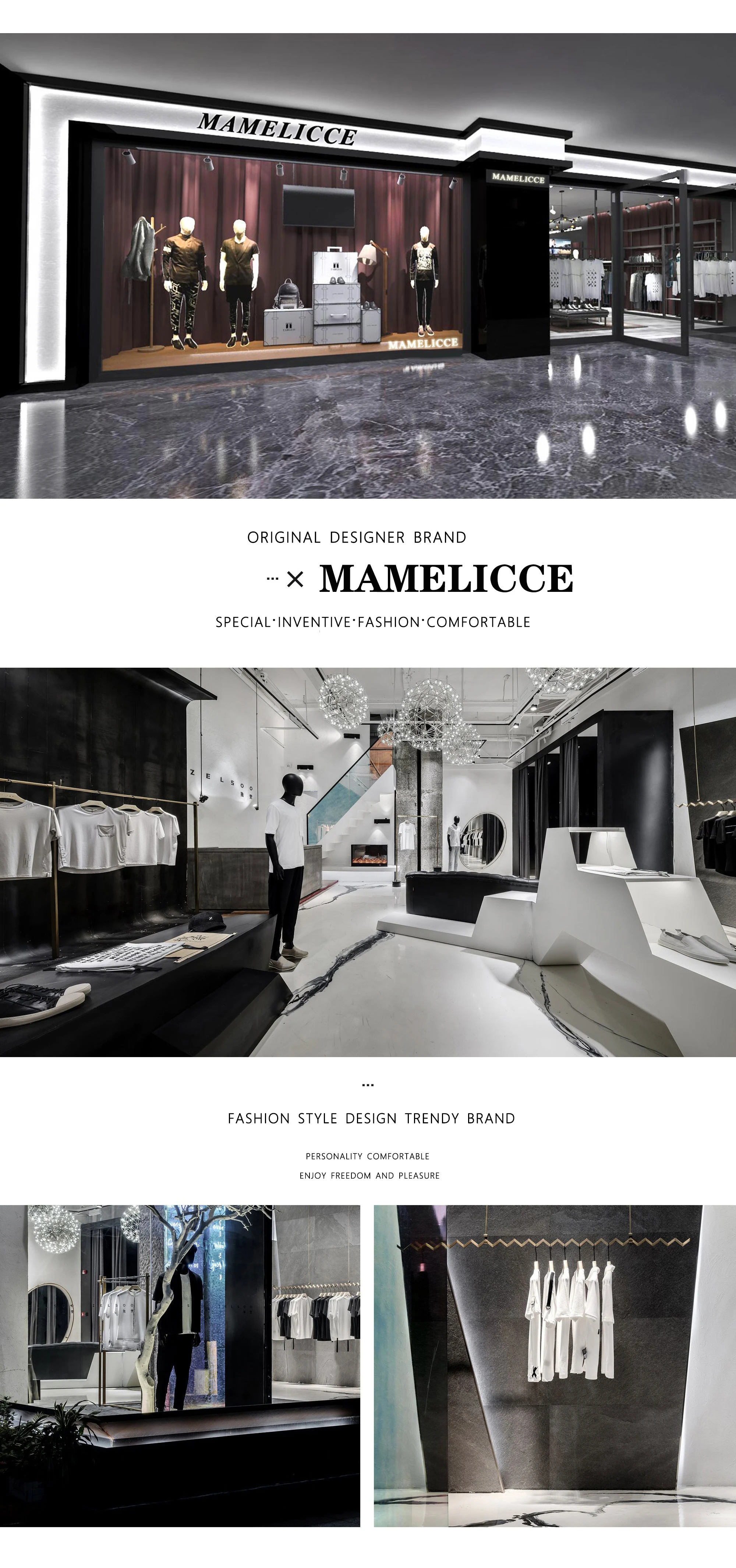 MAMELICCE Original design Men's knitted high collar faux woolen cotton jacket loose thick co high quality padding jackets