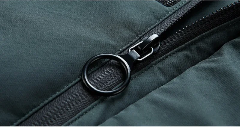 Long Men Windproof Down Jacket Coats Mens Warm White Duck Down Hooded Jacket Parkas Multi Pockets Overcoat Male Autumn Winter