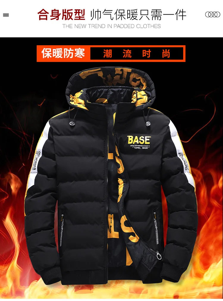 Men's winter jacket and coat Cotton coat 2024 new style parkas male hooded jacket Men's windproof thick warm man's fashion parka