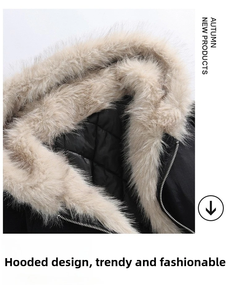 Winter Jacket Man Women Fur Collar Fashion Parka Thick Warm Coat Oversize Loose Casual Jacket Hooded American Streetwear Cool