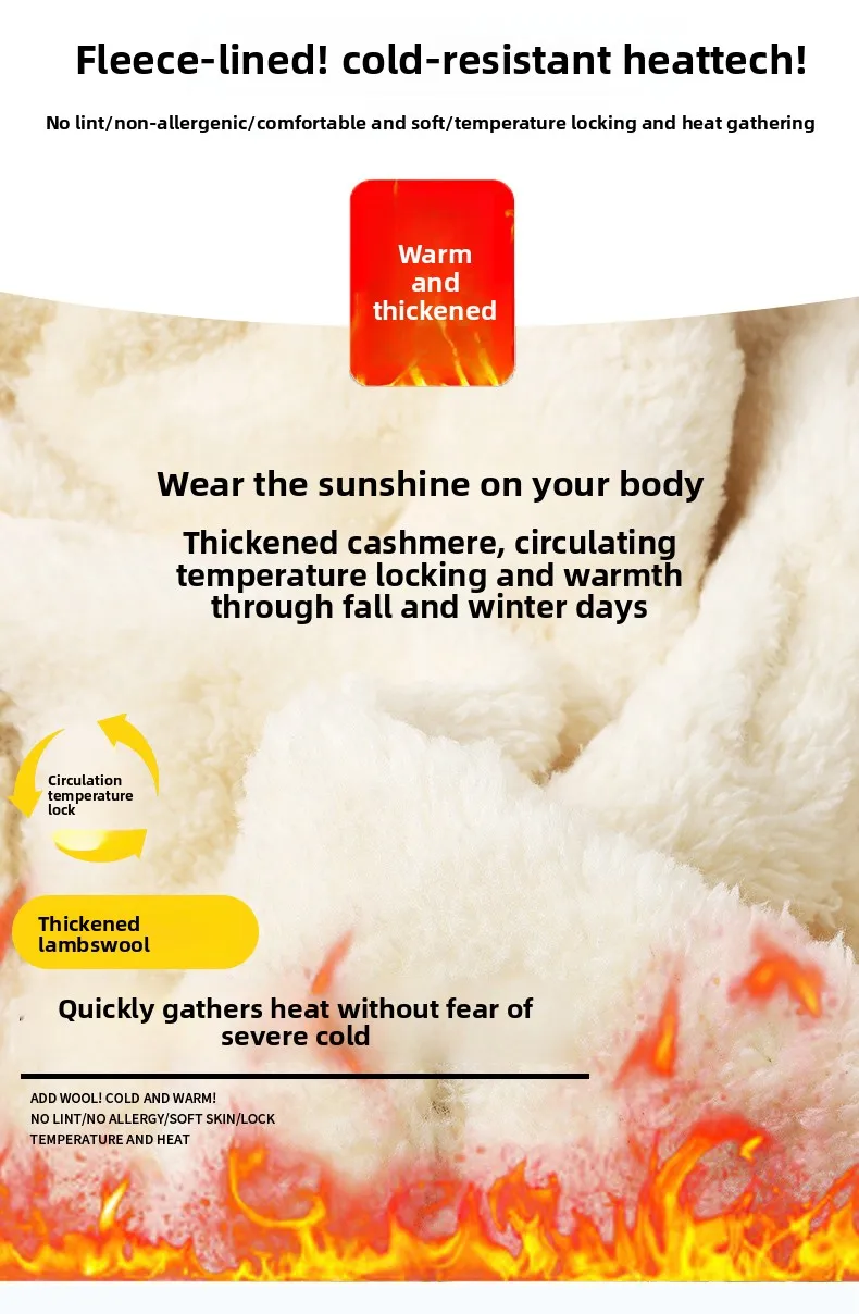 Men's Warm Fleece Lined Hooded Jacket Winter Zipper Pocket Jackets Outdoor Sports Coat Leisure Workwear Clothes Windproof Jacket