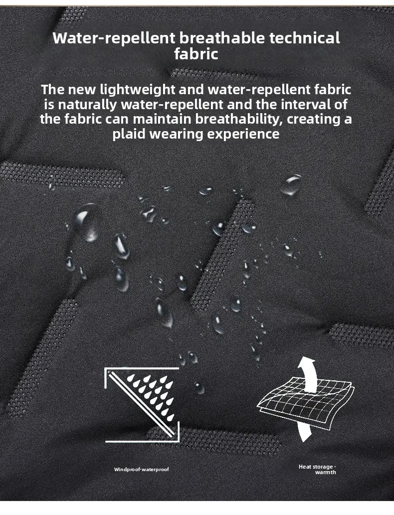 Men's Warm Fleece Lined Hooded Jacket Winter Zipper Pocket Jackets Outdoor Sports Coat Leisure Workwear Clothes Windproof Jacket
