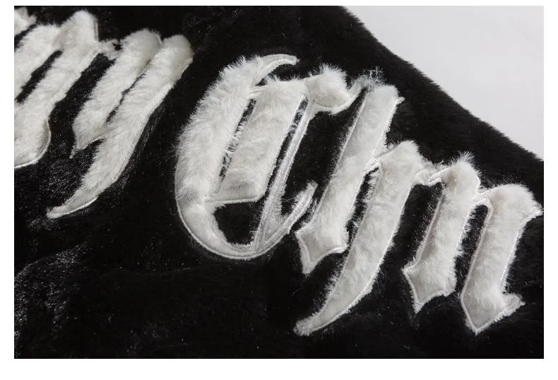 2025 Winter New American Street Letter Embroidered Fleece Fashion Casual Warm Mens Winter Jackets and Coats