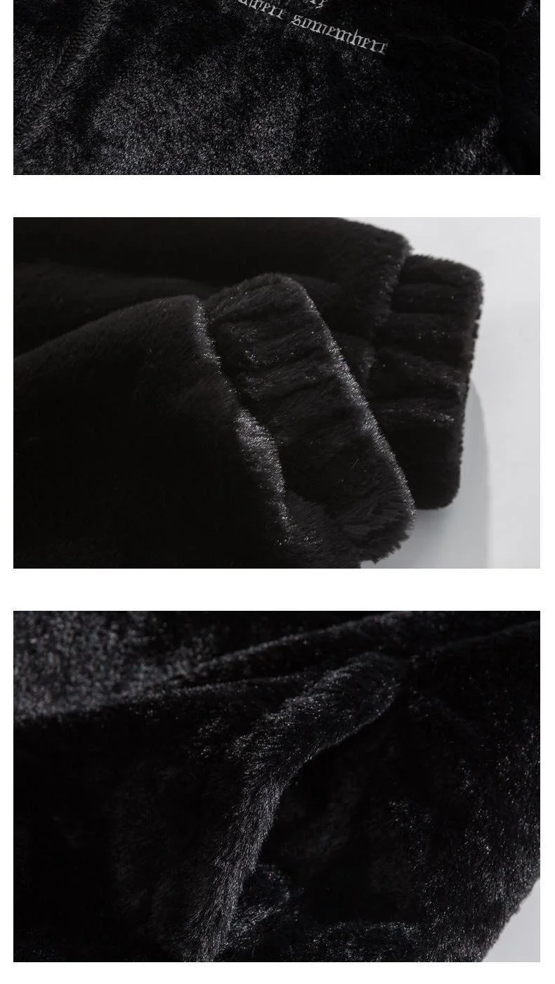 2025 Winter New American Street Letter Embroidered Fleece Fashion Casual Warm Mens Winter Jackets and Coats