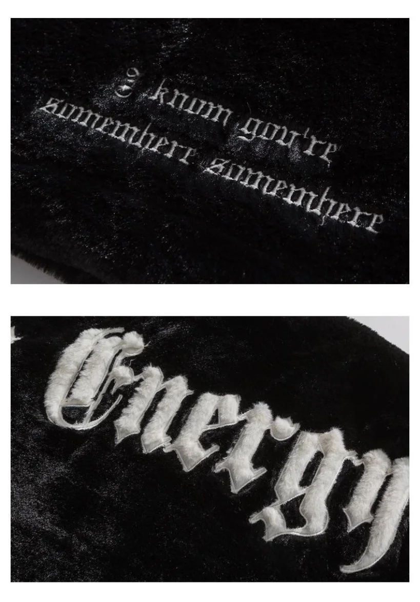 2025 Winter New American Street Letter Embroidered Fleece Fashion Casual Warm Mens Winter Jackets and Coats