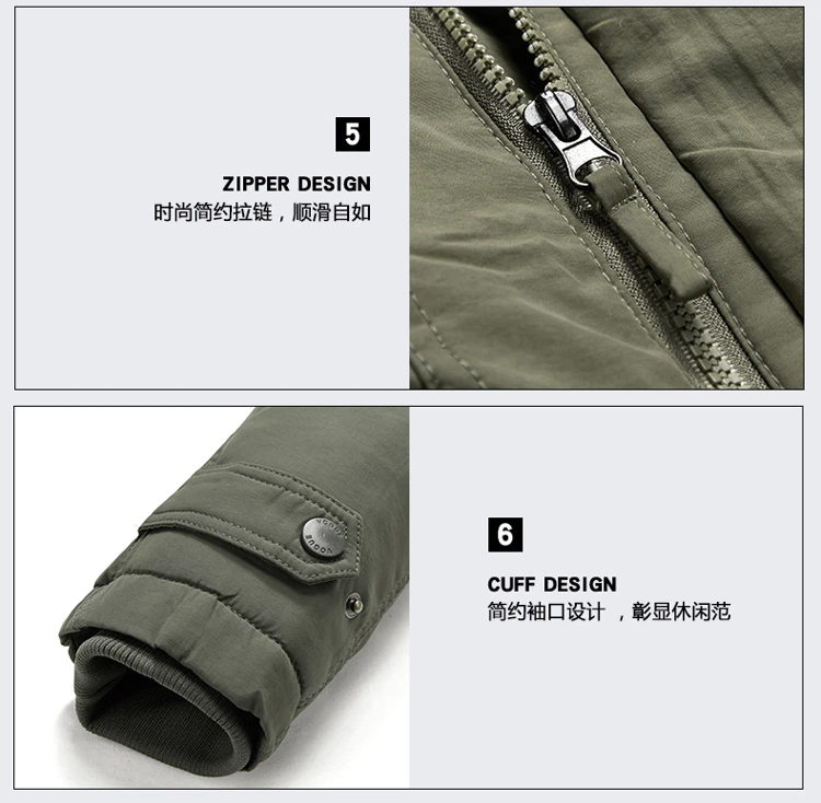 New Brand Men's Casual Jacket Fashion Thick Winter Parkas Male Fur Trench Overcoat Heated Warm Jackets Coats Parka Men