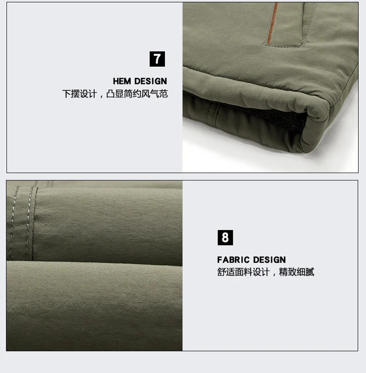 New Brand Men's Casual Jacket Fashion Thick Winter Parkas Male Fur Trench Overcoat Heated Warm Jackets Coats Parka Men