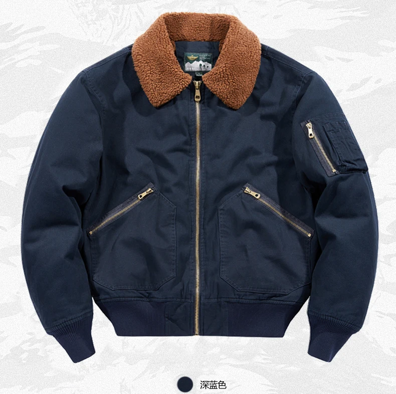 Fleece Bomber Coats Military Outdoor Cotton-Padded Windbreakers Men Clothing Men's Thicken Parkas Warm Winter Jacket Cashmere