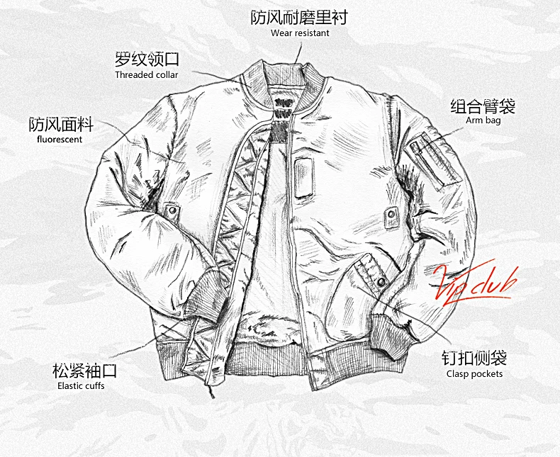Fleece Bomber Coats Military Outdoor Cotton-Padded Windbreakers Men Clothing Men's Thicken Parkas Warm Winter Jacket Cashmere