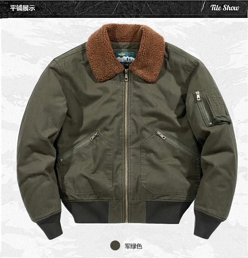 Fleece Bomber Coats Military Outdoor Cotton-Padded Windbreakers Men Clothing Men's Thicken Parkas Warm Winter Jacket Cashmere