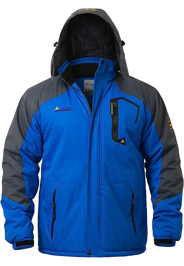 Male Windbreaker Ski Jackets Men's Winter Parkas Outdoor Jacket Thicken Fleece Quality Warm Waterproof Climb Men Thick Coat