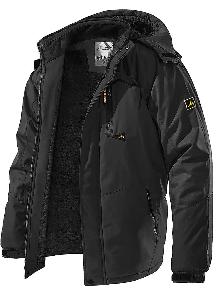 Male Windbreaker Ski Jackets Men's Winter Parkas Outdoor Jacket Thicken Fleece Quality Warm Waterproof Climb Men Thick Coat