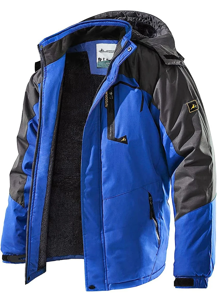 Male Windbreaker Ski Jackets Men's Winter Parkas Outdoor Jacket Thicken Fleece Quality Warm Waterproof Climb Men Thick Coat