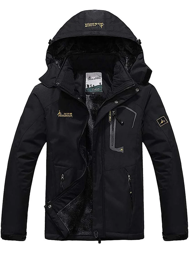 Male Windbreaker Ski Jackets Men's Winter Parkas Outdoor Jacket Thicken Fleece Quality Warm Waterproof Climb Men Thick Coat