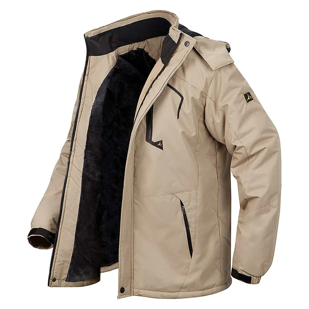 Male Windbreaker Ski Jackets Men's Winter Parkas Outdoor Jacket Thicken Fleece Quality Warm Waterproof Climb Men Thick Coat