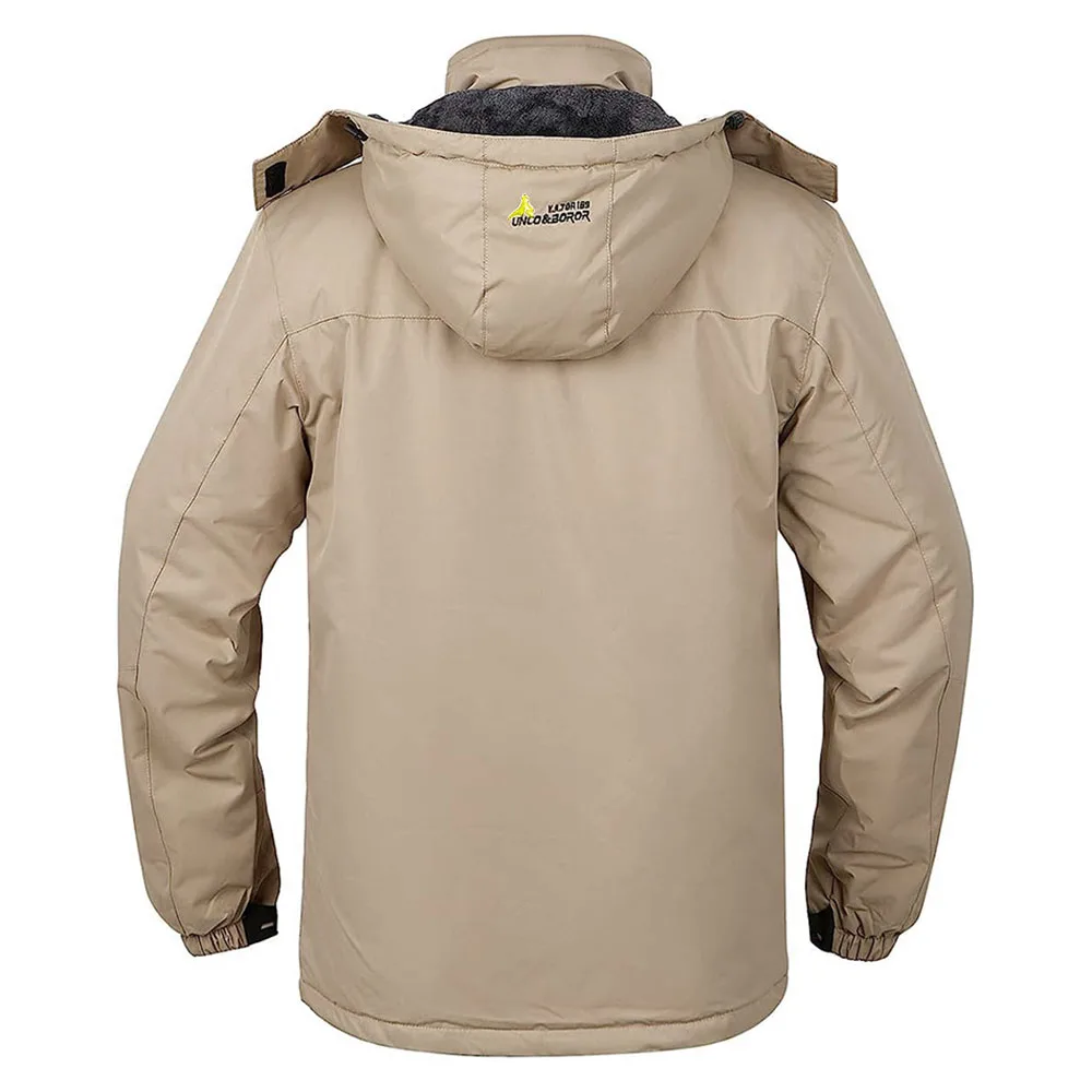 Male Windbreaker Ski Jackets Men's Winter Parkas Outdoor Jacket Thicken Fleece Quality Warm Waterproof Climb Men Thick Coat