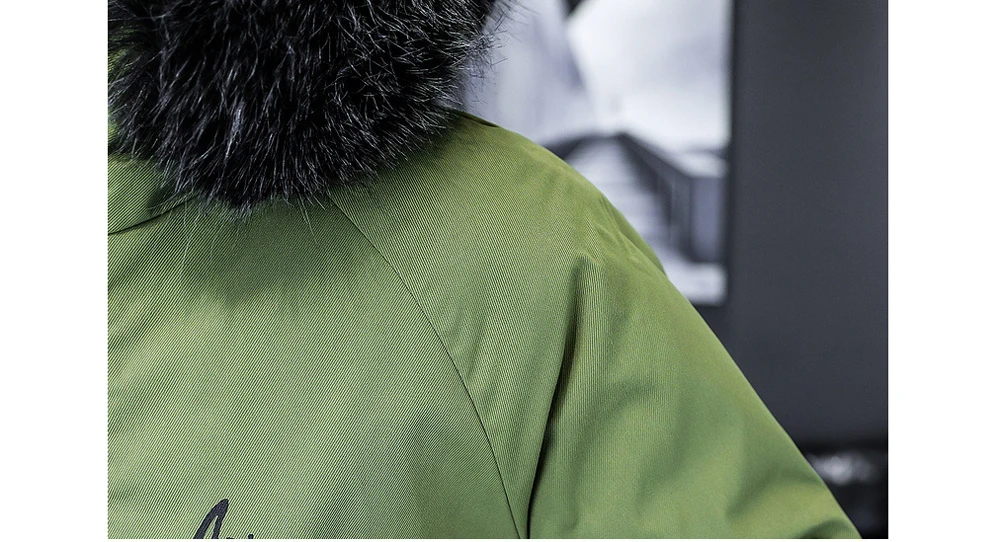 Winter Men's Long Down Jacket Fashion Male Thermal Parkas Coats Casual Men Classic Fur Collar Warm Padded Jackets Clothing 5XL