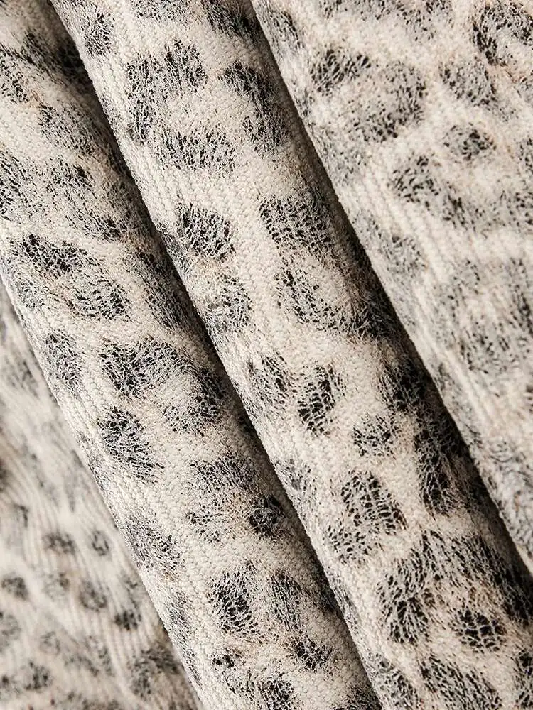 PFHQ Niche Design Men's Fleece Jackets Hooded Leopard Print Fur Thick Padded Coats Thermal Contrast Color Male Clothing CPG2405