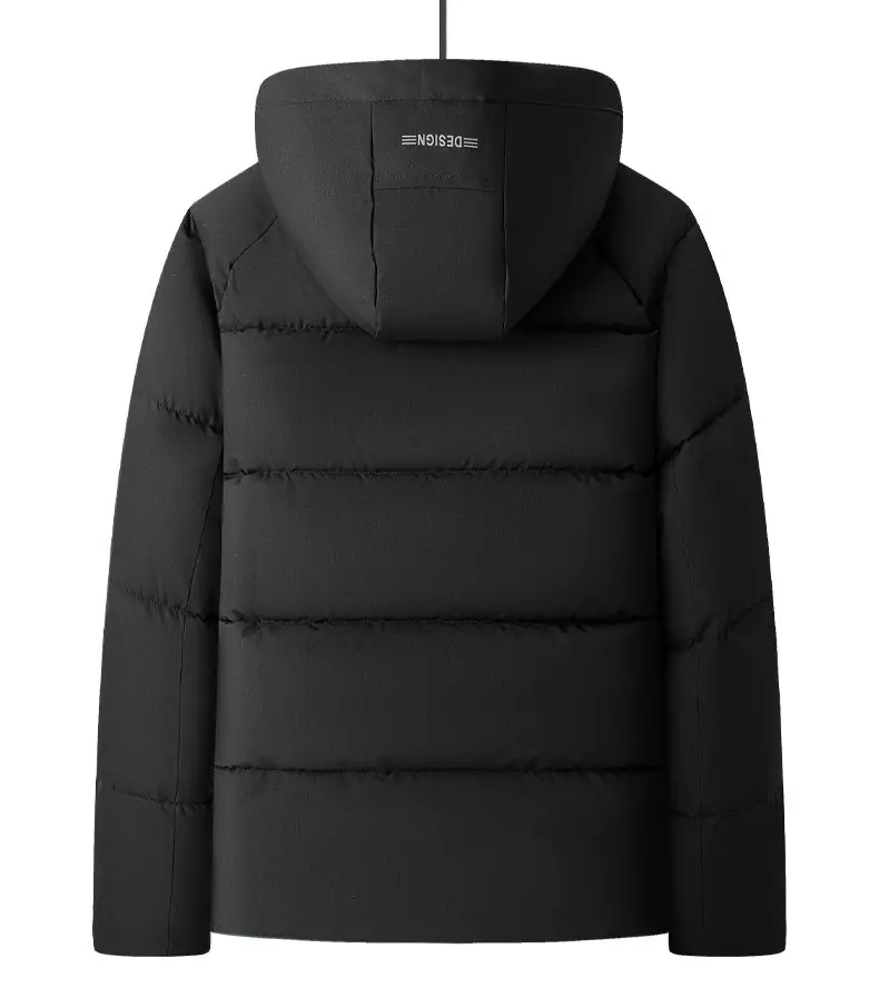 2026 New Winter Parka Men Thicken Casual Coat Slim Fit Outwear Waterproof Warm Solid Color Outdoor Outwear Hooded Coat