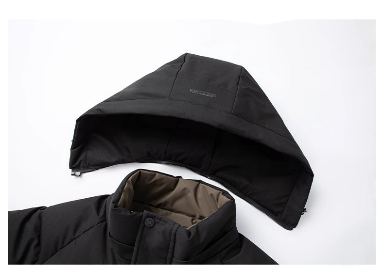 2026 New Winter Parka Men Thicken Casual Coat Slim Fit Outwear Waterproof Warm Solid Color Outdoor Outwear Hooded Coat