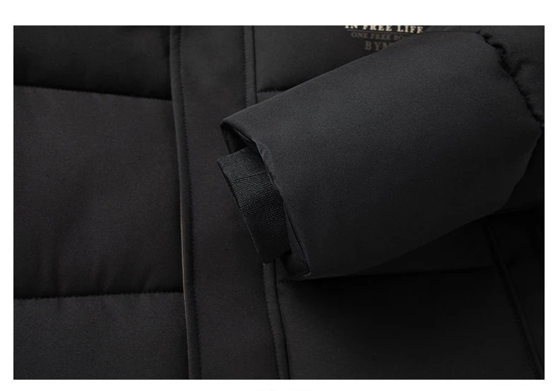 2026 New Winter Parka Men Thicken Casual Coat Slim Fit Outwear Waterproof Warm Solid Color Outdoor Outwear Hooded Coat