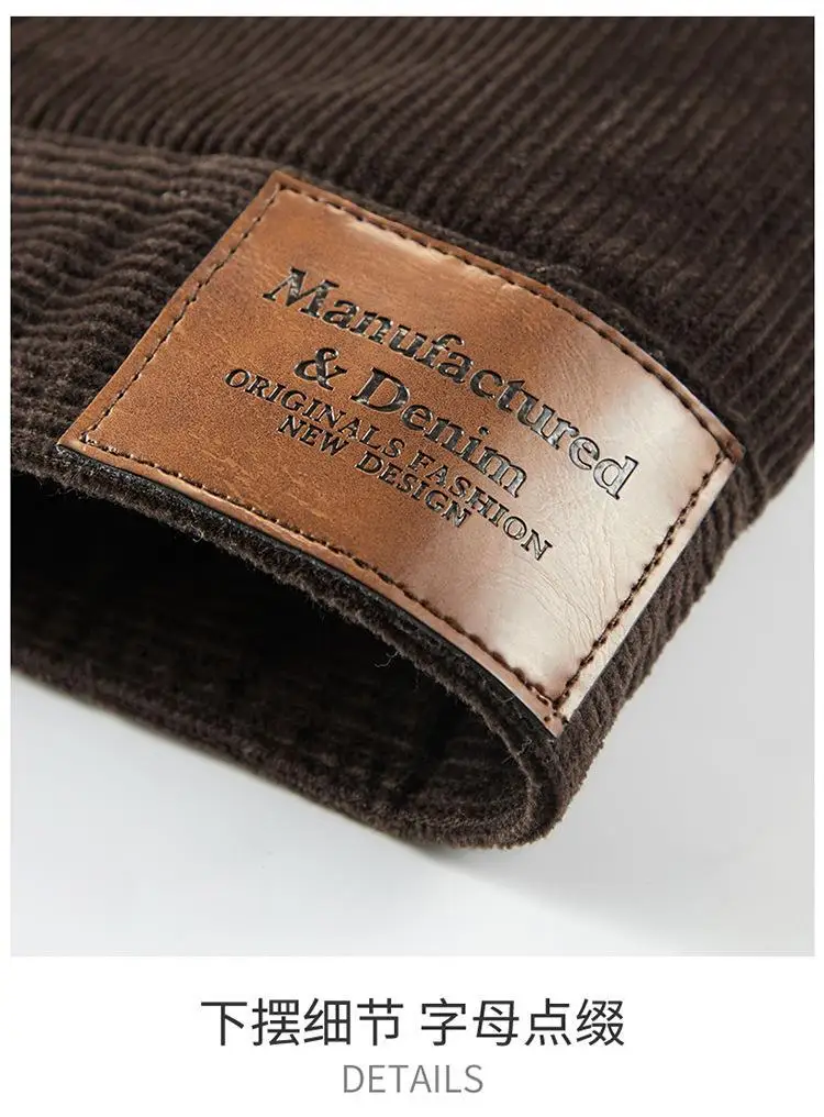 Men's Wear Single Breasted Loose Jacket Men's Corduroy Jacket Coat Winter Casual Plush Jacket Fashion Coat Outfit Winproof Coats