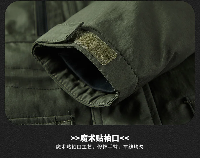 Fashion Winter Parka Military Men Thicken Hooded Coats Casual Warm Windbreaker Male Military Winter Jackets Outerwear Clothing