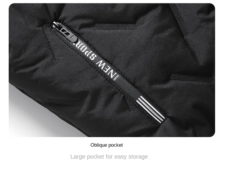 Men's Winter Faux Wool Cotton Coat Thick Cotton Coat Warm and Casual Versatile Loose and Oversized Stand Up Collar Cotton Coat