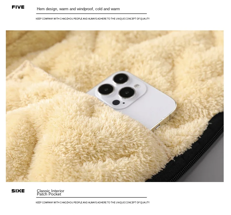 Men's Winter Faux Wool Cotton Coat Thick Cotton Coat Warm and Casual Versatile Loose and Oversized Stand Up Collar Cotton Coat