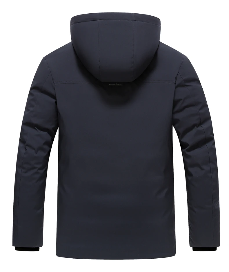 Men's Outdoor Winter Coat Parkas Middle-aged and Elderly Padded Men's Down Warm Padded Jacket Winter Removable Hooded Parkas