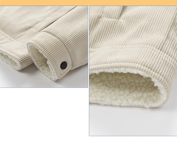 Men's Jackets and Coats Fashion Warm Corduroy Thick Coats 2026 Winter Fashion Men's Coats Down Jackets Men's Cotton Clothing
