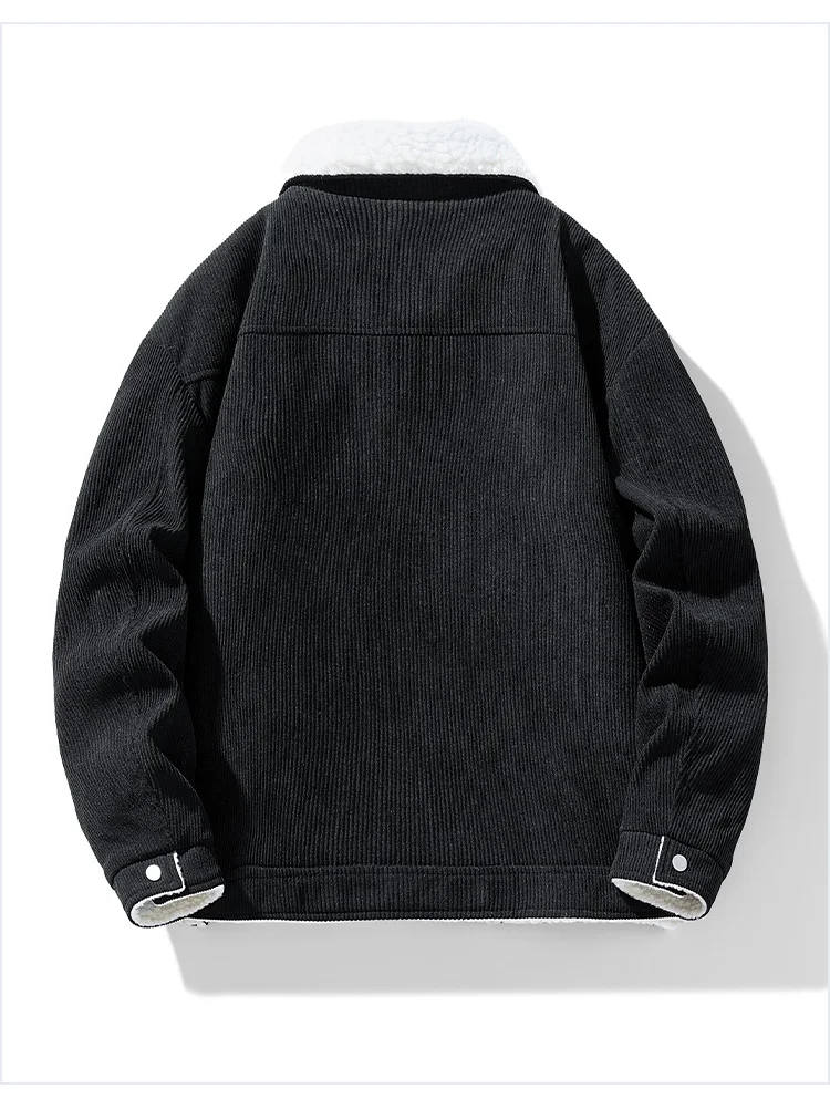 Men's Jackets and Coats Fashion Warm Corduroy Thick Coats 2026 Winter Fashion Men's Coats Down Jackets Men's Cotton Clothing