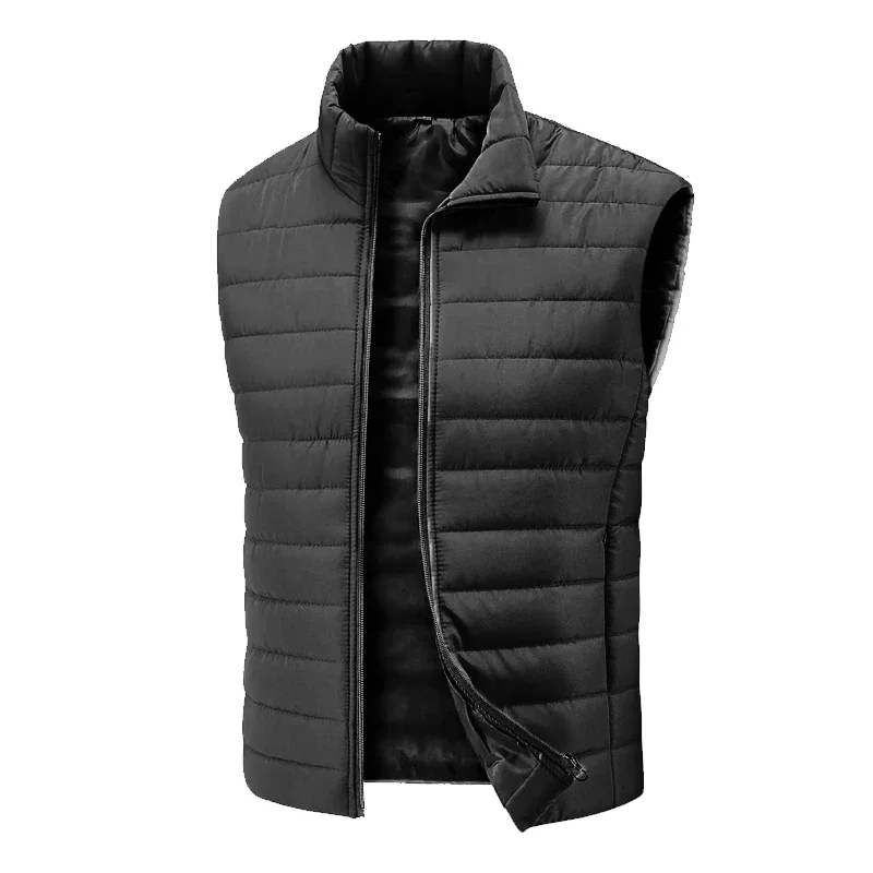 Animal Game Outdoor Men's Casual Vest Jacket Lightweight Sleeveless Zipper Coat Warm Outerwear Down Vest with Pockets Work Coats