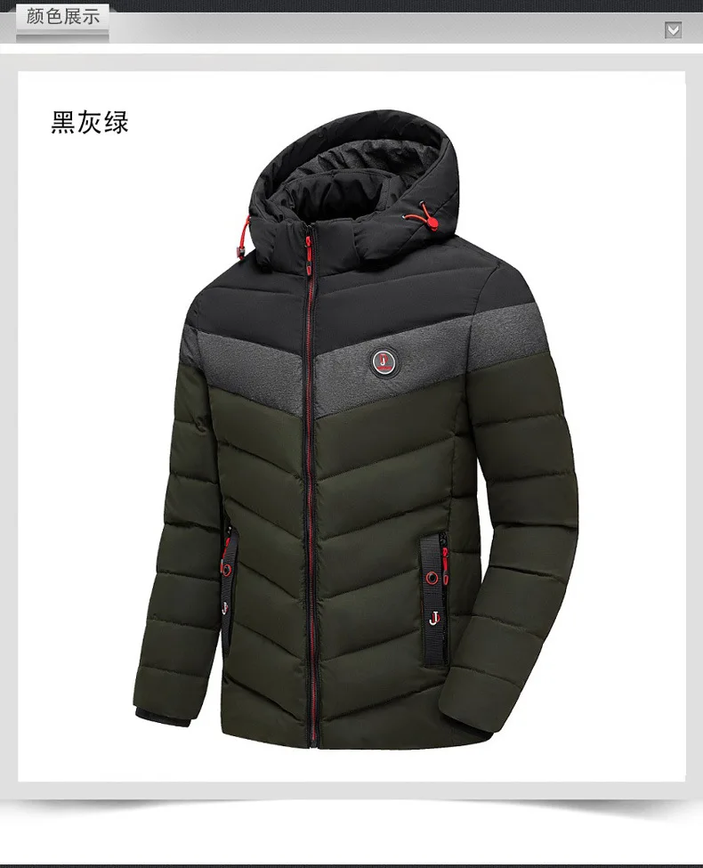Men's Fashion Windbreaker Winter Parka Male Jacket Overcoat Autumn Coat Windproof Streetwear Casual Warm Hombre New Outdoors