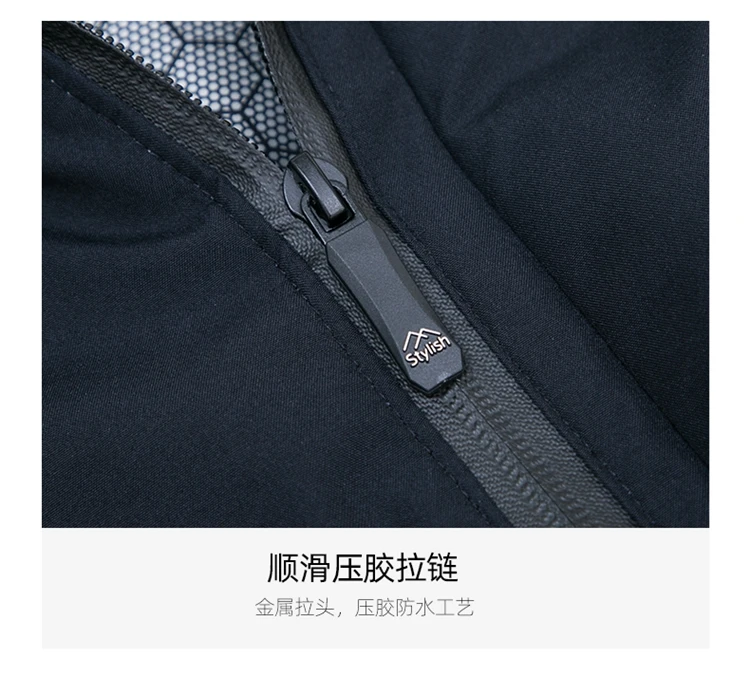 New Thick Velvet Parkas Coat Men Fashion Casual Fleece Warm Padded Jacket Winter Windproof Parkas Detachable Hooded Jacket