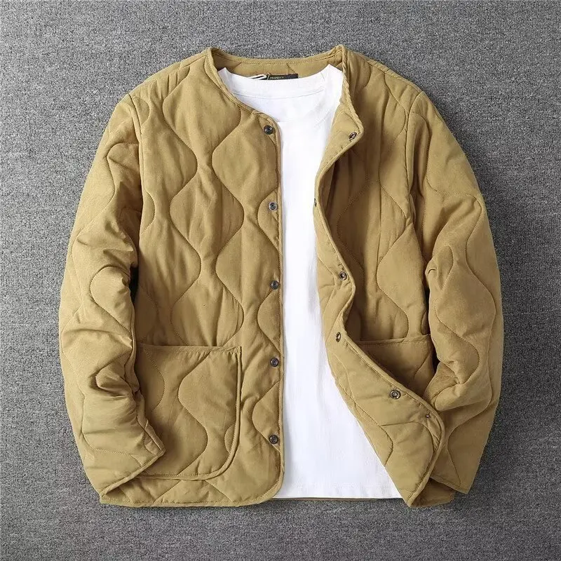 Men's-Retro-Autumn-and-Winter-Versatile-New-Jacket-Without-Collar,-Thick-Men's-Top,-Loose-Casual-Cotton-Jacket,-Warm-Men's-Jacke