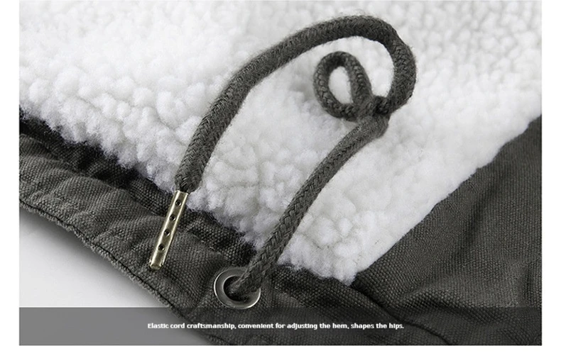 Cold Weather Outdoor Thickened Windproof Warm Men's Cotton Padded Jacket Hooded Streetwear Fashion Casual Parka Winter Coat