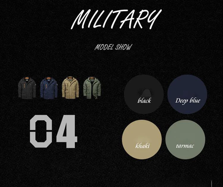 Men's Winter Tactial Jacket Fleece Lined Outdoor Parka Coat Hooded Windbreaker Military Thick Warm Outerwear Multi-pocket Parkas