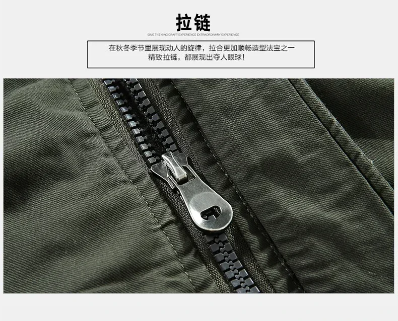 Man Washed Cotton Thick Fleece Parkas Coat Military Windproof Hooded Jackets Casual New Winter Warm Varsity Men Jacket