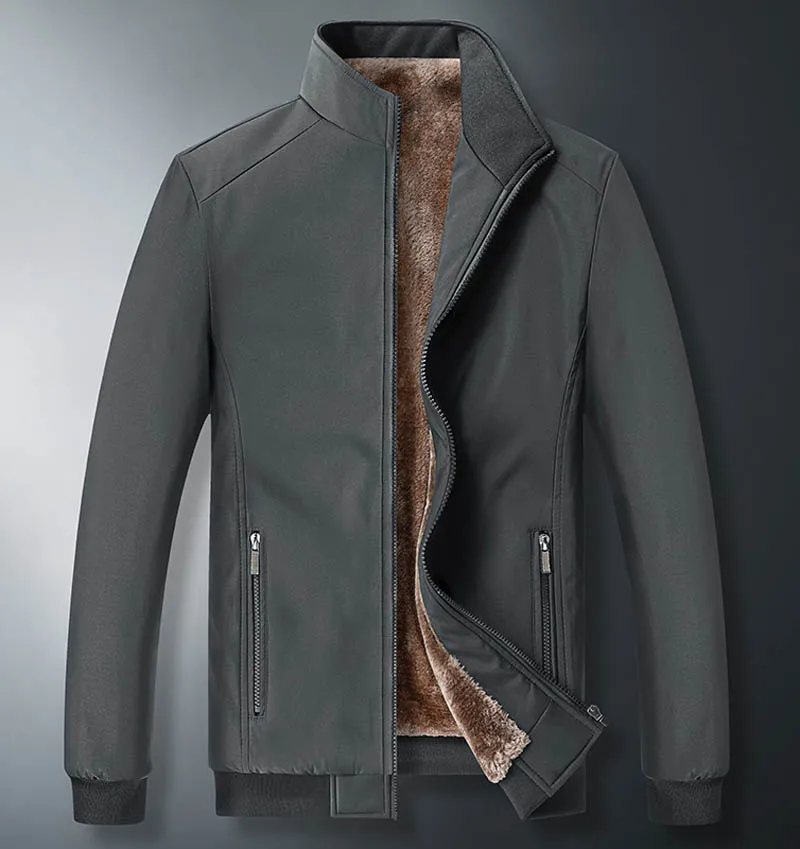 Men Windbreaker Streetwear Winter Fleece Jackets Plus Size 6XL 7XL 8XL Thicken Warm Varsity Jacket Coat For Men Parkas Overcoats