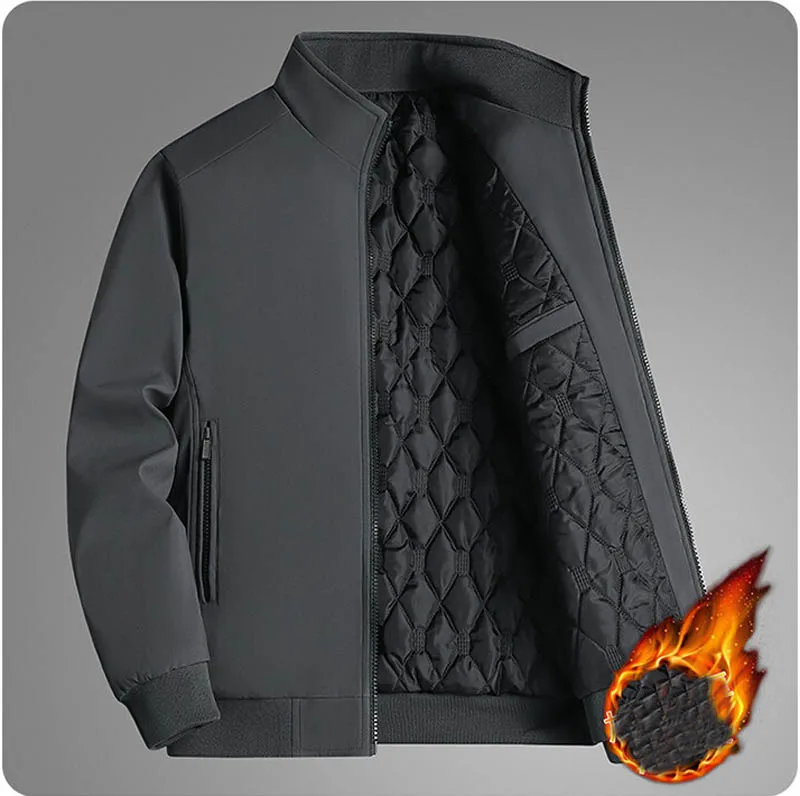 Men Windbreaker Streetwear Winter Fleece Jackets Plus Size 6XL 7XL 8XL Thicken Warm Varsity Jacket Coat For Men Parkas Overcoats