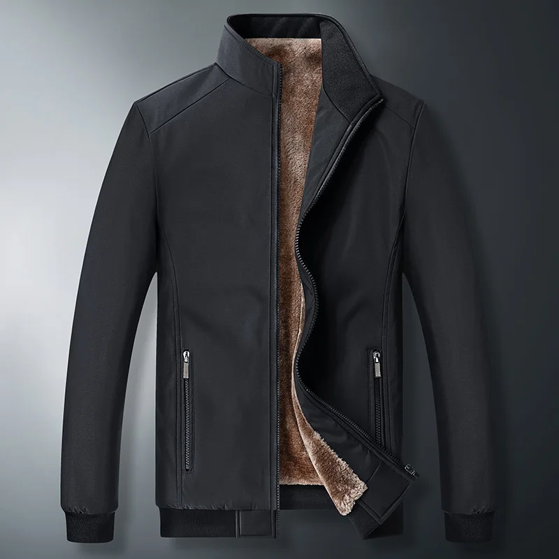 Men Windbreaker Streetwear Winter Fleece Jackets Plus Size 6XL 7XL 8XL Thicken Warm Varsity Jacket Coat For Men Parkas Overcoats
