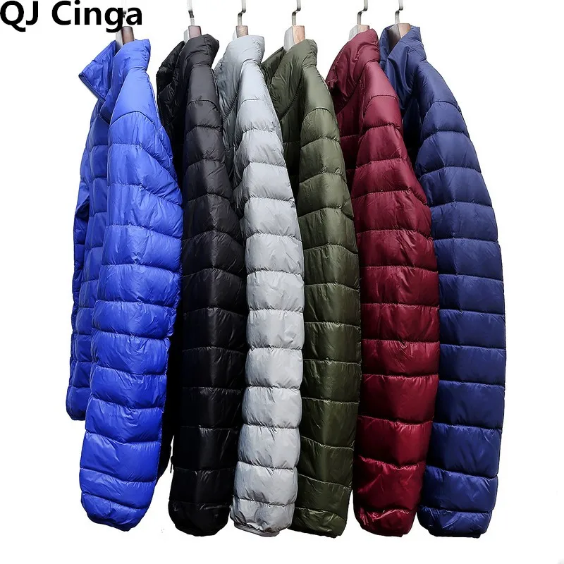 2026 Royal Blue Hooded Parkas Men's Zipper Control Winter Jacket Fashion Hot Sale Jaqueta Plus Size S-5XL Lightweight Warm Coats