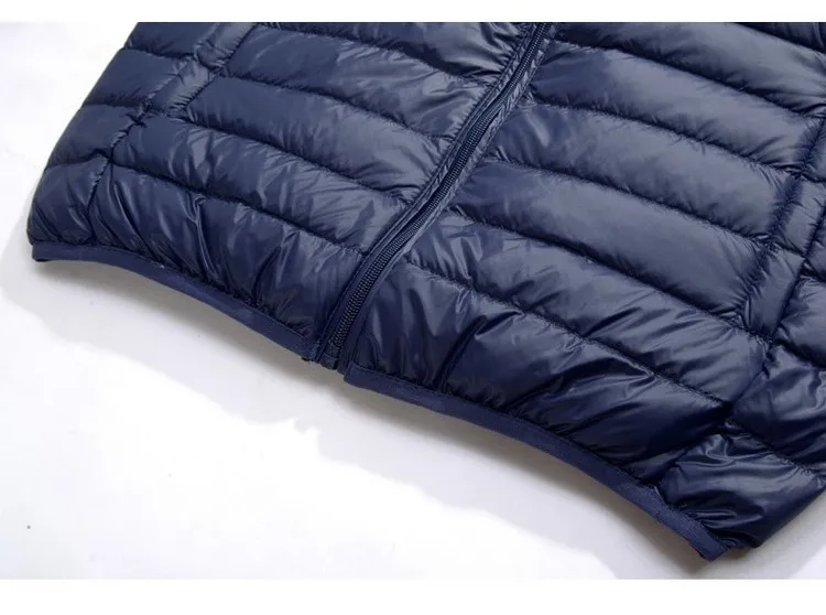 2026 Royal Blue Hooded Parkas Men's Zipper Control Winter Jacket Fashion Hot Sale Jaqueta Plus Size S-5XL Lightweight Warm Coats